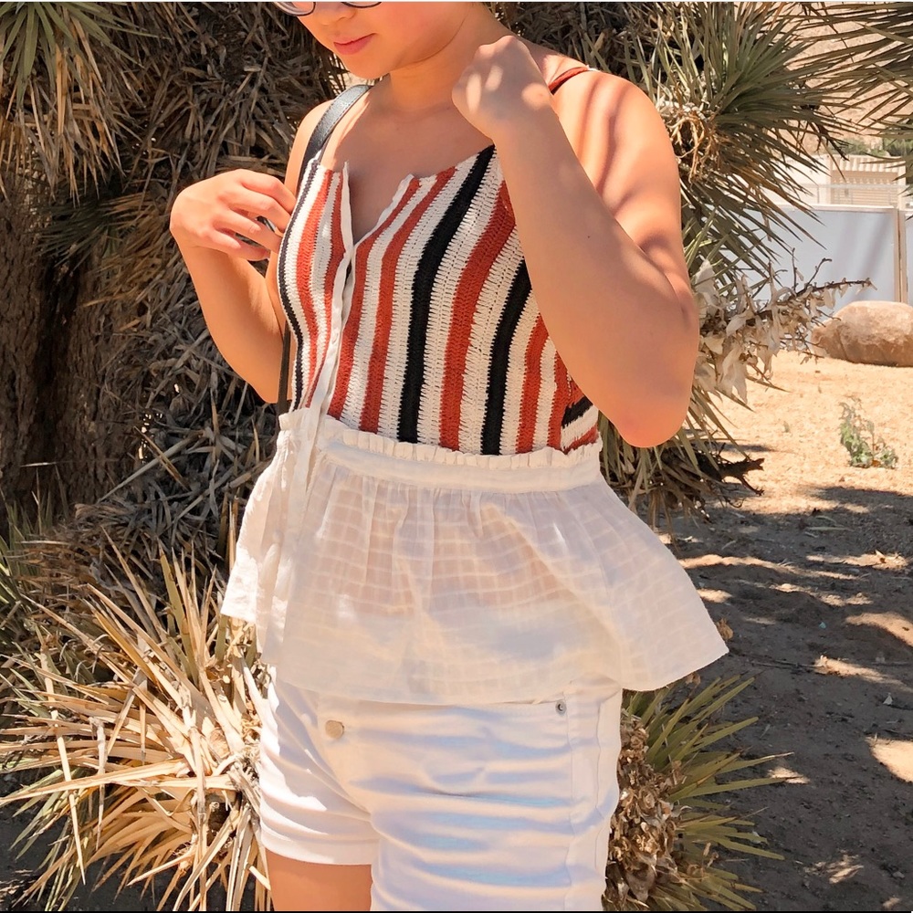 Zara Girls Combination Crochet Top 13-14